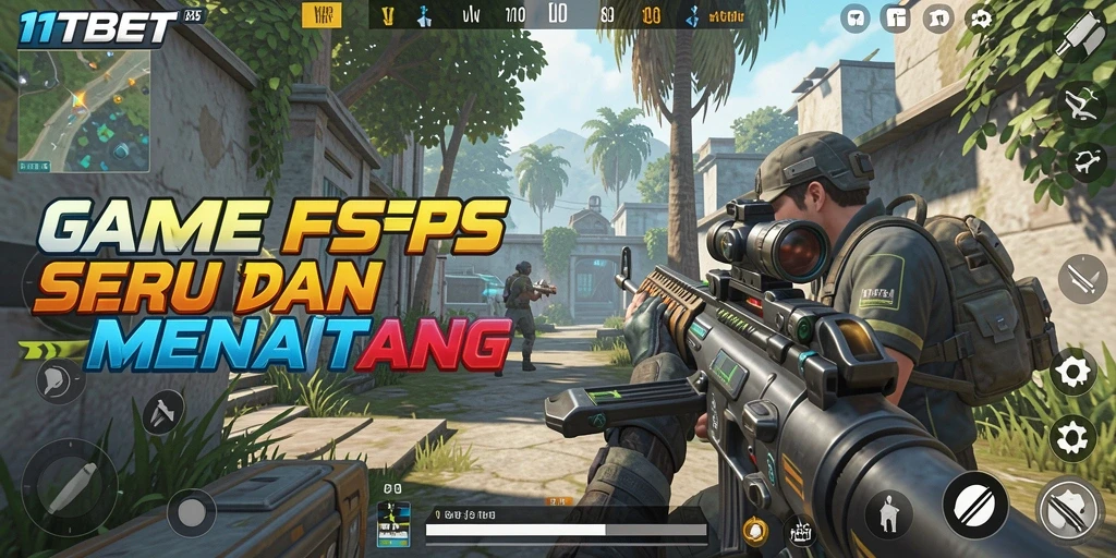 Tampilan screenshot utama yang menampilkan momen seru dalam gameplay FPS 11TBET.