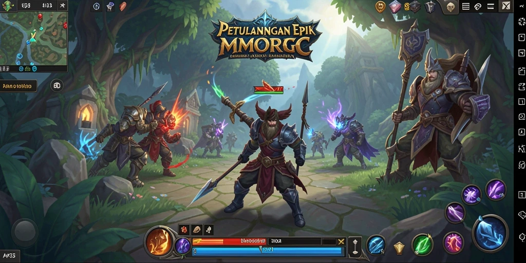 Tangkapan layar dari gameplay epik API33 menampilkan aksi pertarungan yang seru.
