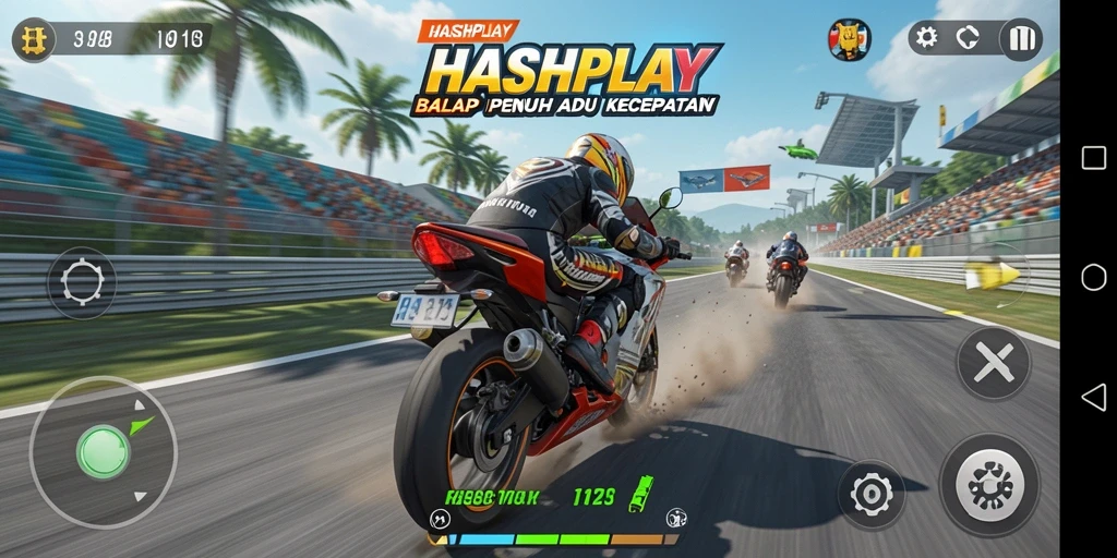 Peluncuran balapan seru dalam HASHPLAY dengan grafis menakjubkan.