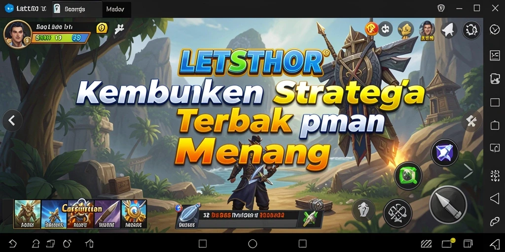 Tampilan gameplay LETSTHOR dengan taktis yang menarik dan menyenangkan.